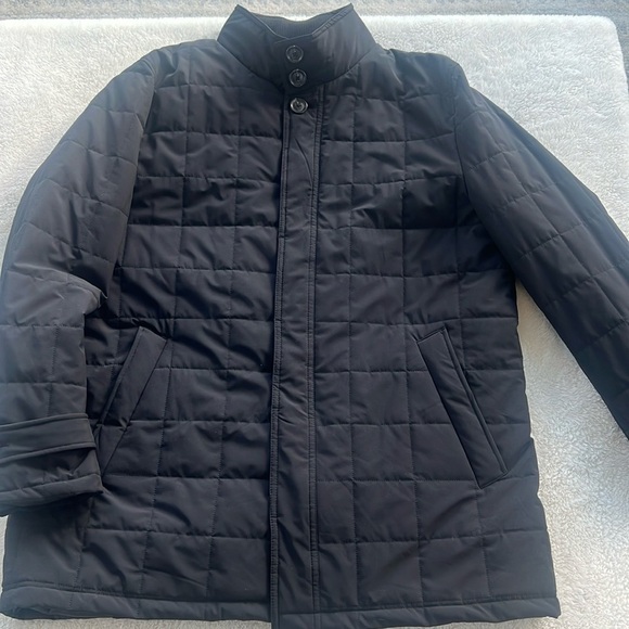 Cremieux Tyler Quilted Jacket Black 48R NWT $395 Lightweight Coat Dillard’s - Picture 2 of 16